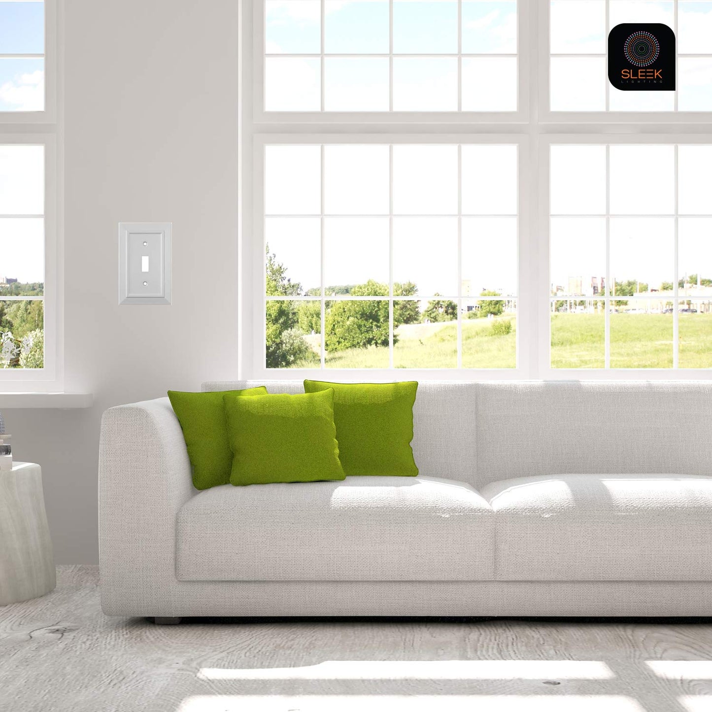 Moderno Elegance Wall Plate Collection - White