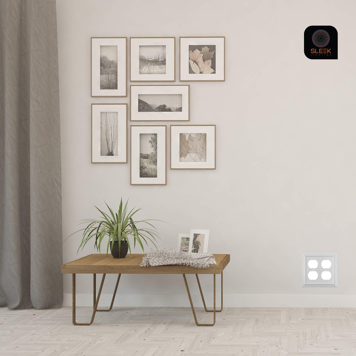 Moderno Elegance Wall Plate Collection - White