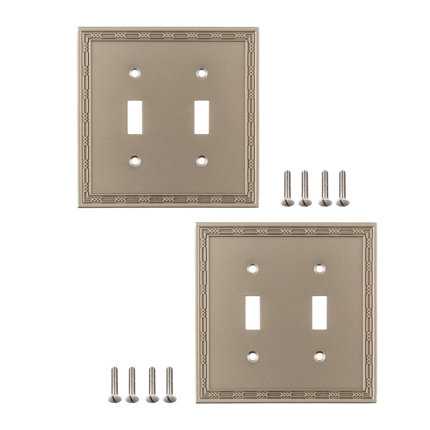 Victorian Elegance Wall Plate Collection - Satin Nickel