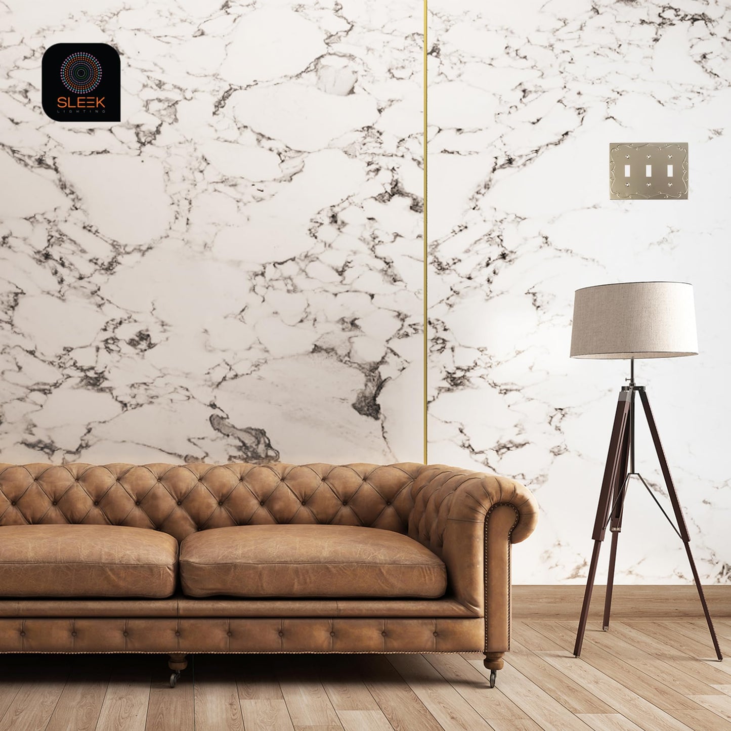 Regal Scrollwork Wall Plates Collection - Satin Satin Nickel