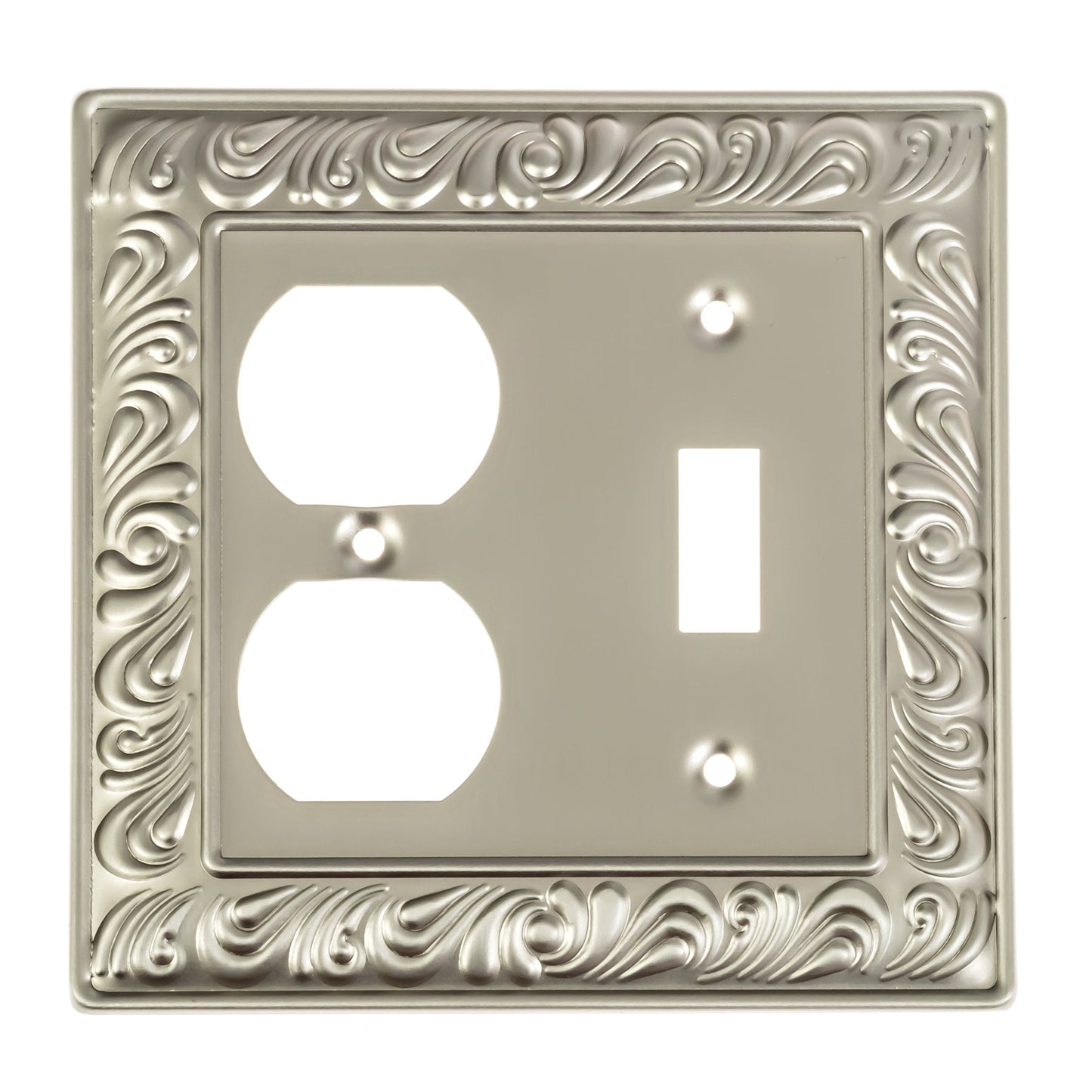 Baroque Brilliance Wall Plate Collection - Satin Nickel