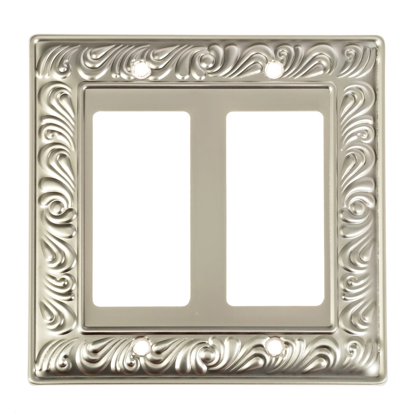 Baroque Brilliance Wall Plate Collection - Satin Nickel