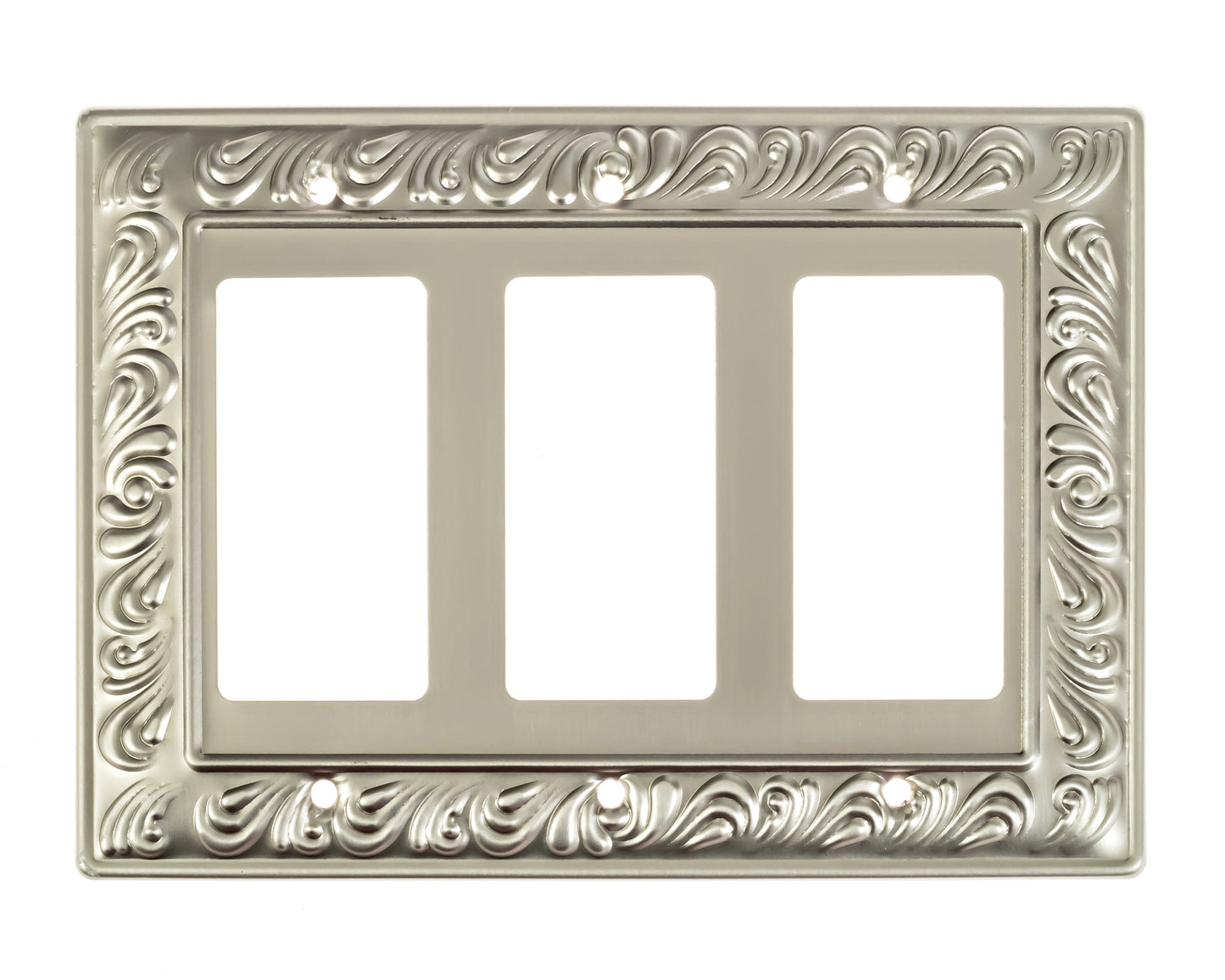 Baroque Brilliance Wall Plate Collection - Satin Nickel