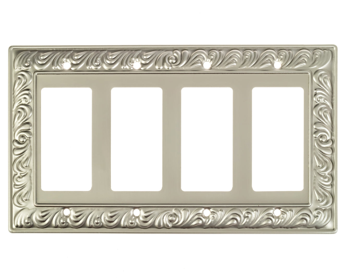 Baroque Brilliance Wall Plate Collection - Satin Nickel