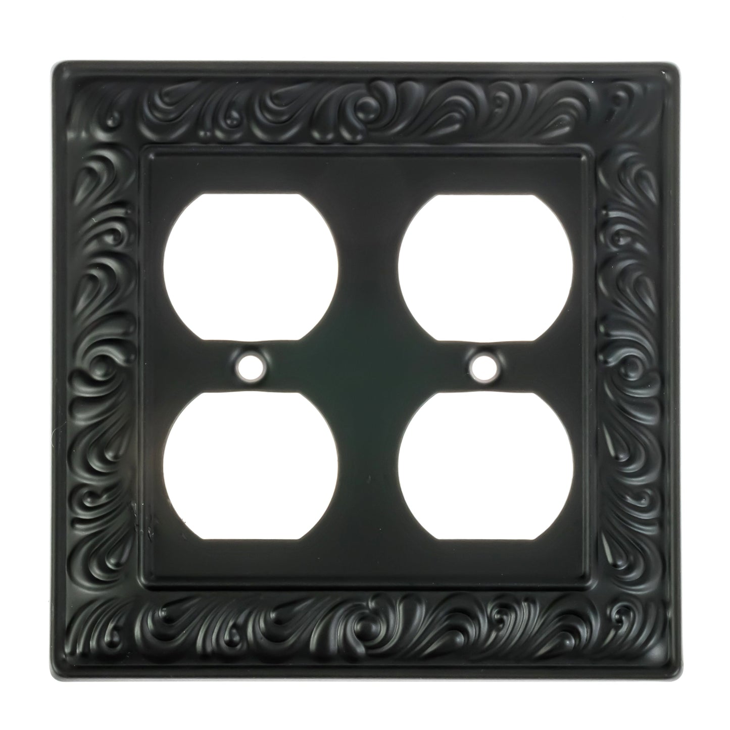 Baroque Brilliance Wall Plate Collection - Black