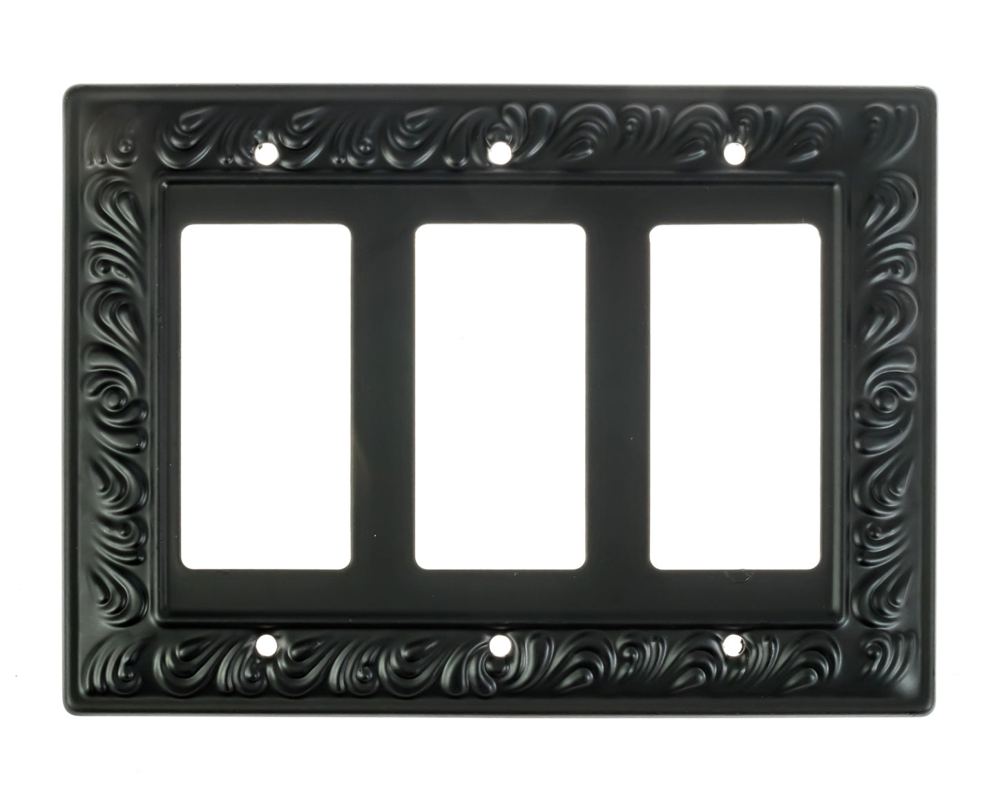 Baroque Brilliance Wall Plate Collection - Black