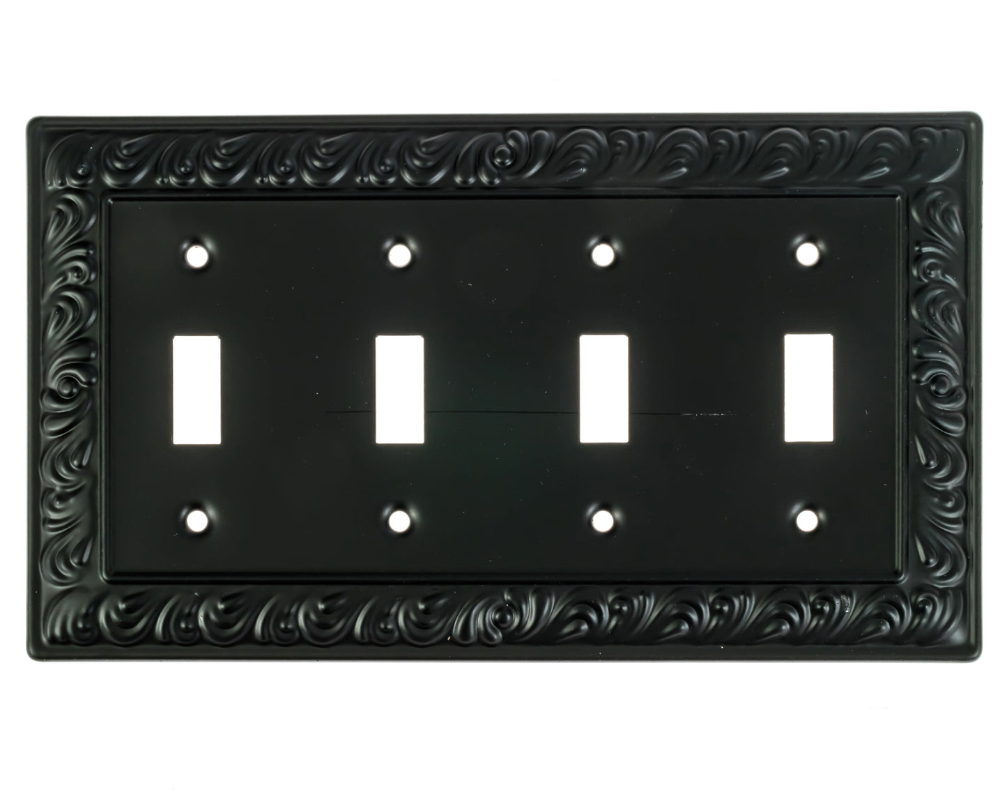 Baroque Brilliance Wall Plate Collection - Black