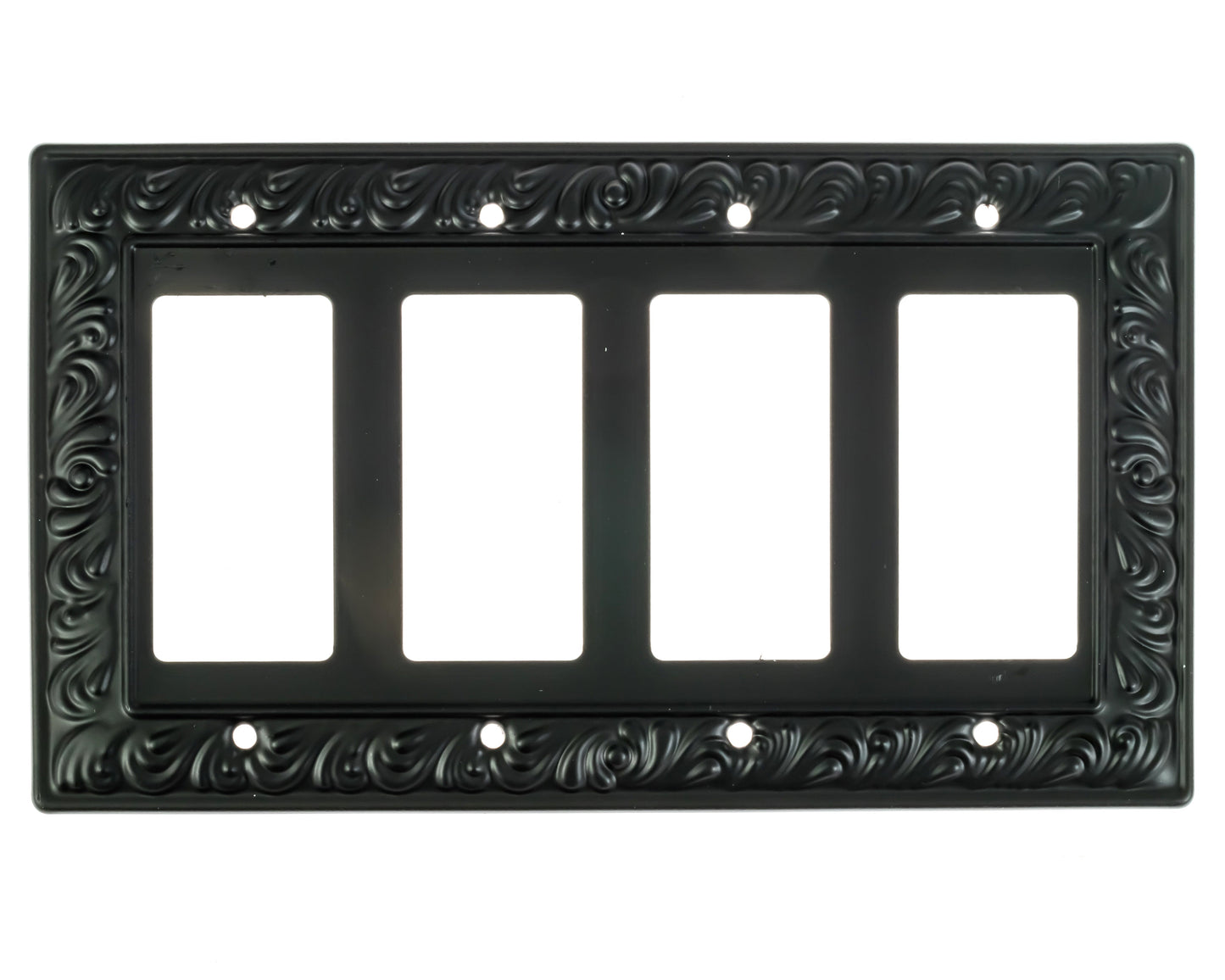 Baroque Brilliance Wall Plate Collection - Black